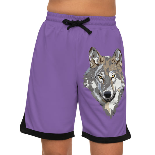 Basketball Rib Shorts: Wolves Lite Purple