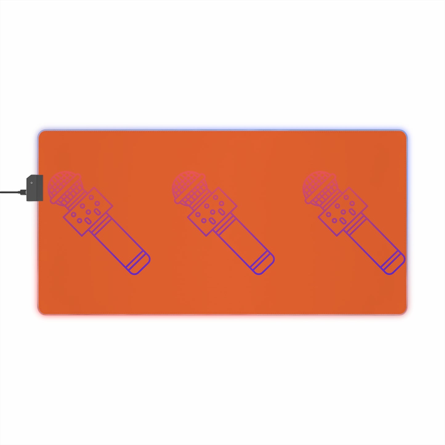 LED Gaming Mouse Pad: Music Orange