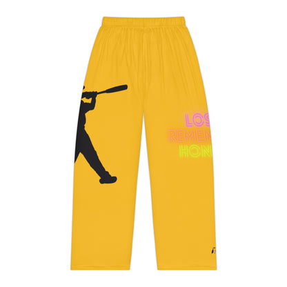 Women's Pajama Pants: Baseball Yellow