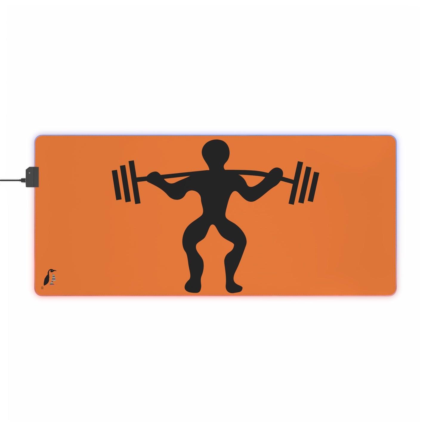 LED Gaming Mouse Pad: Weightlifting Crusta