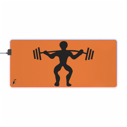 LED Gaming Mouse Pad: Weightlifting Crusta