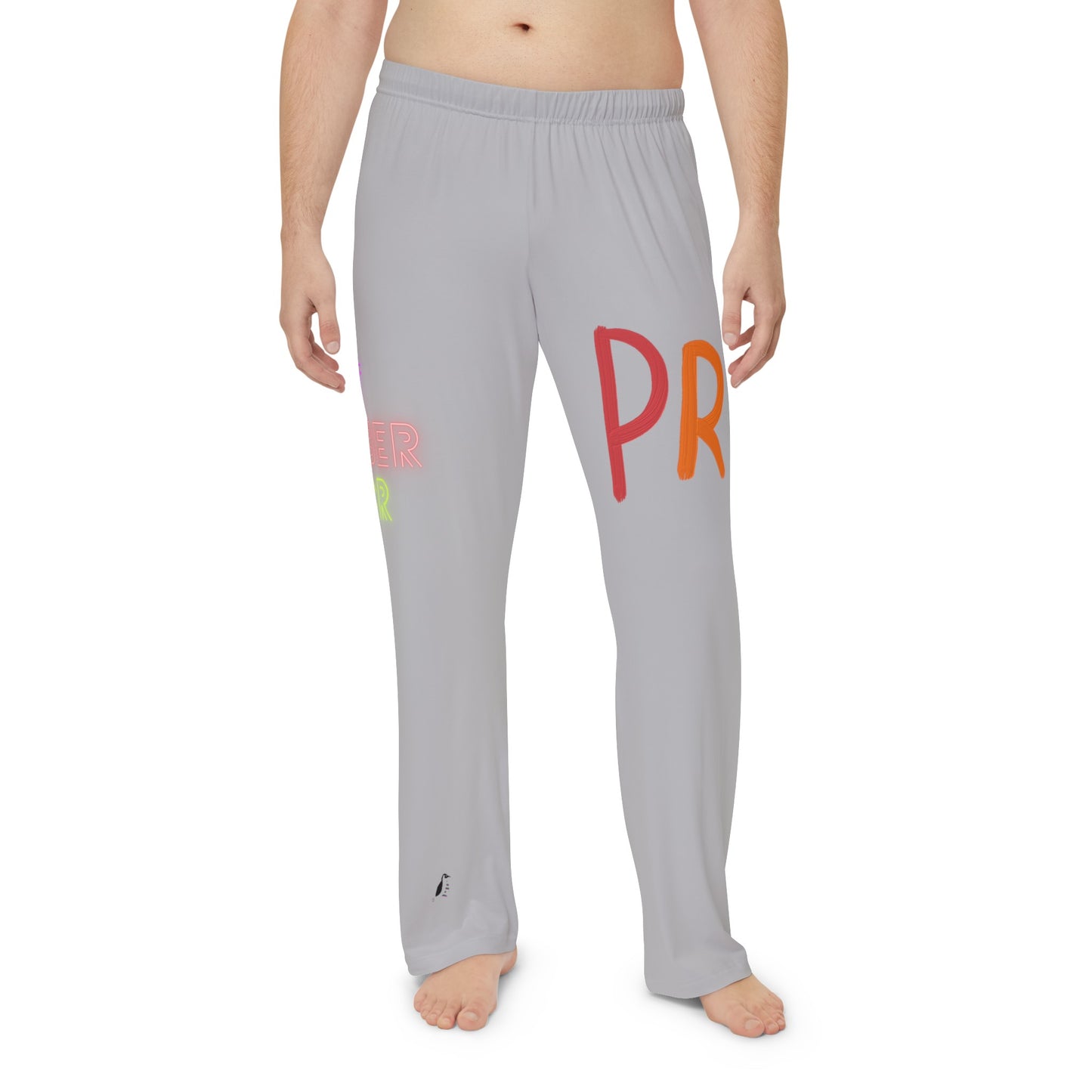 Men's Pajama Pants: LGBTQ Pride Lite Grey