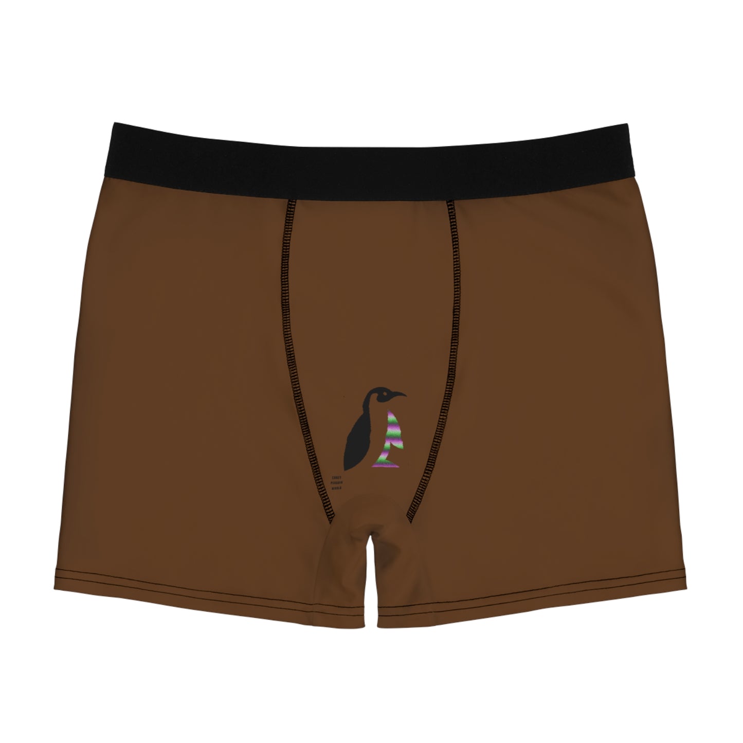 Men's Boxer Briefs: Wolves Brown