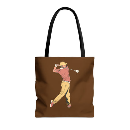 Tote Bag: Golf Brown