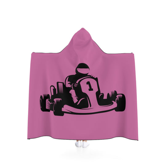 Hooded Blanket: Racing Lite Pink