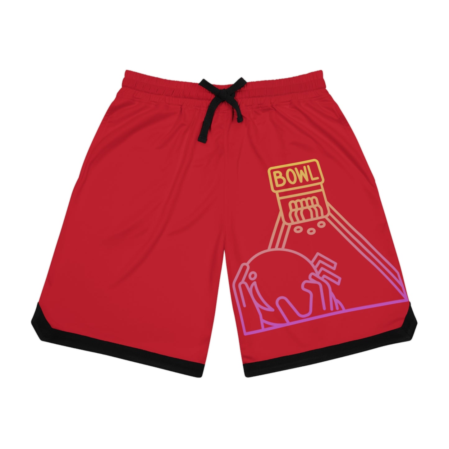 Basketball Rib Shorts: Bowling Dark Red