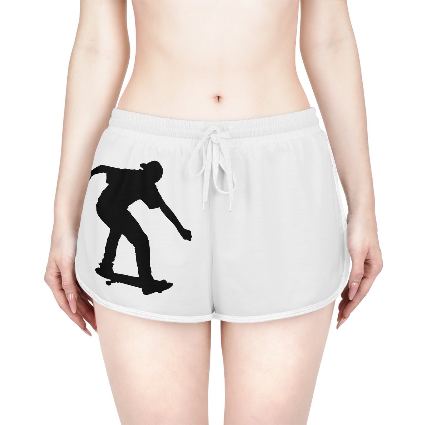 Women's Relaxed Shorts: Skateboarding White