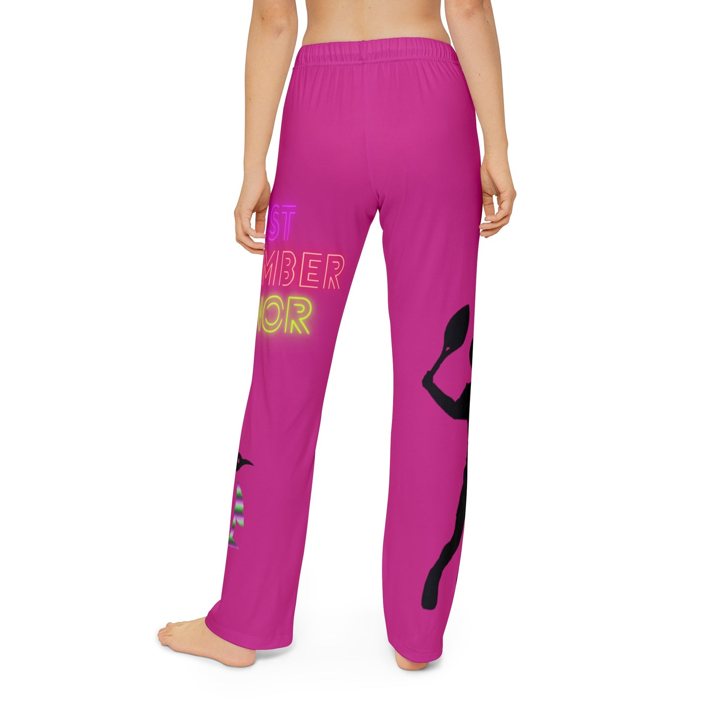 Kids Pajama Pants: Tennis Pink