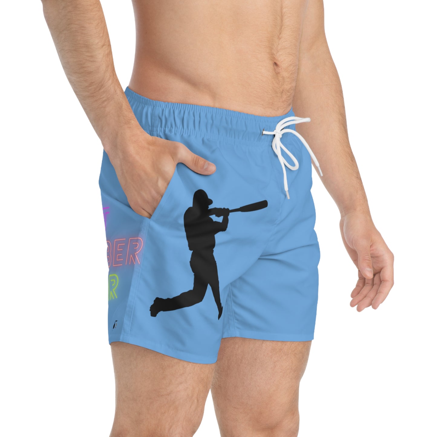 Swim Trunks: Baseball Lite Blue