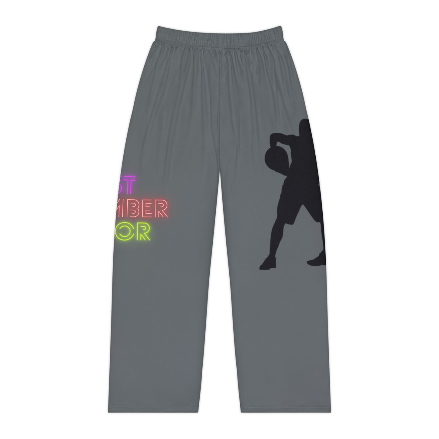 Pambabaeng Pajama Pants: Basketball Dark Grey 