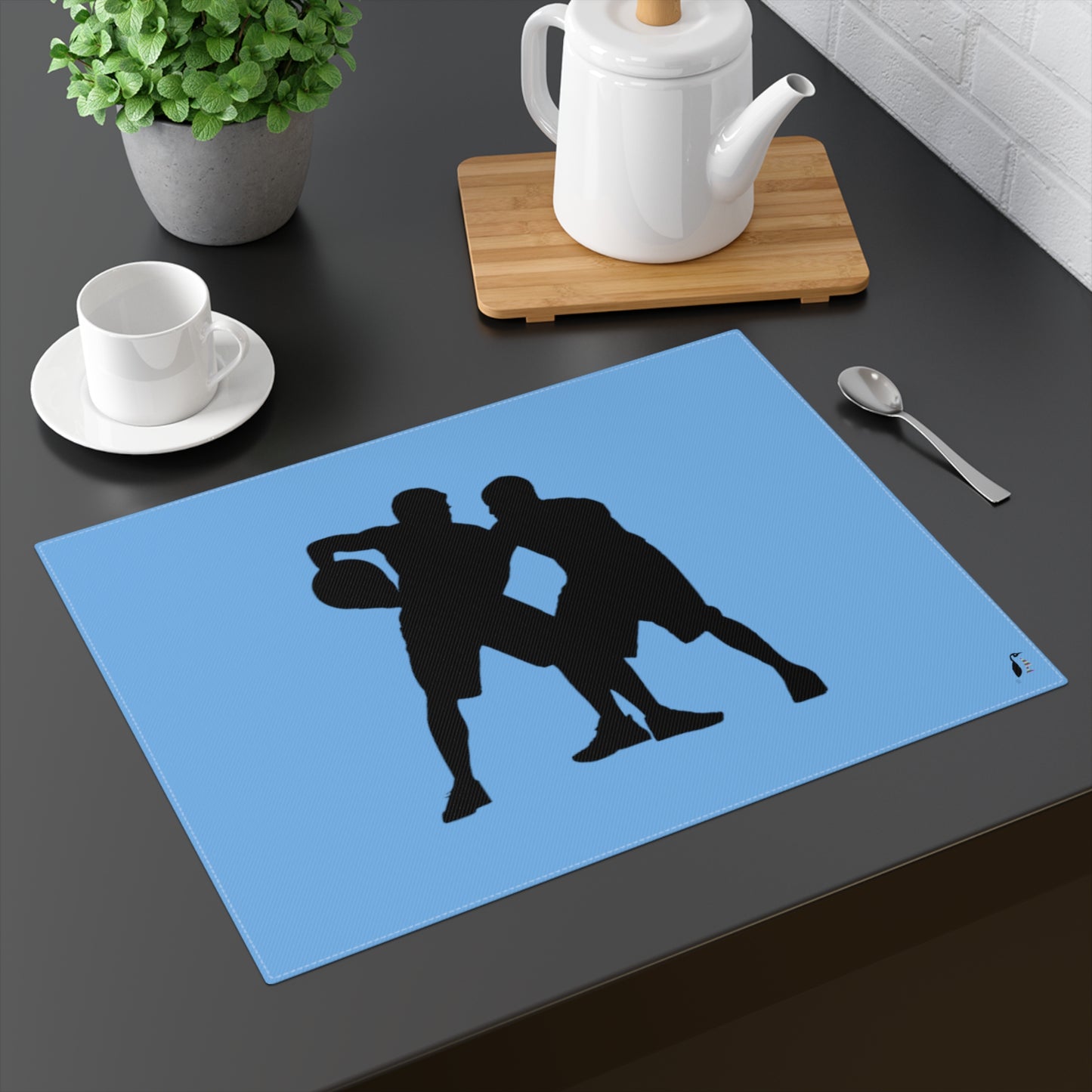 Placemat, 1pc: Basketball Lite Blue