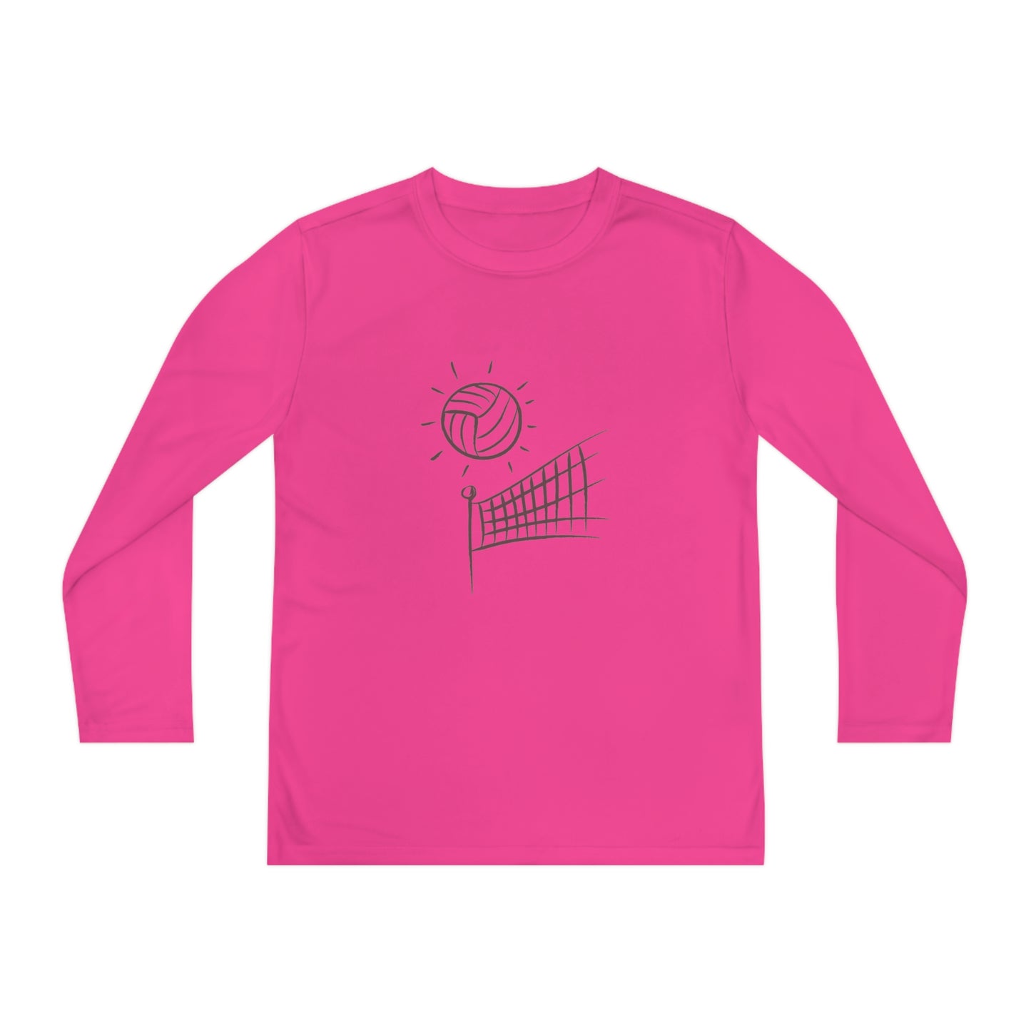 Youth Long Sleeve Competitor Tee: Volleyball