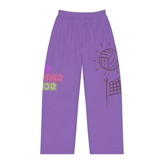 Women's Pajama Pants: Volleyball Lite Purple