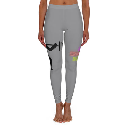 Women's Spandex Leggings: Weightlifting Grey