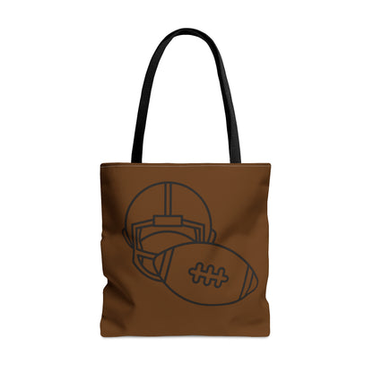 Tote Bag: Football Brown