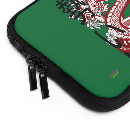 Laptop Sleeve: Dragons Dark Green