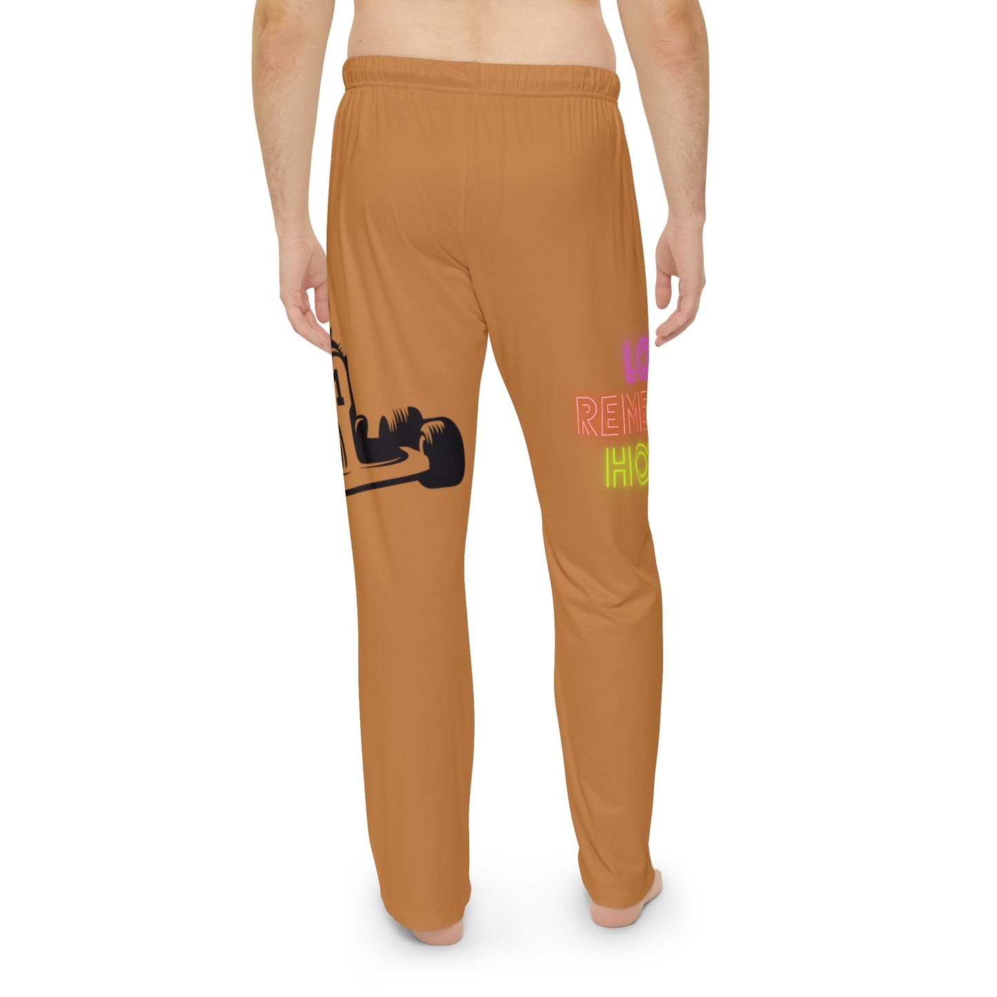 Men's Pajama Pants: Racing Lite Brown