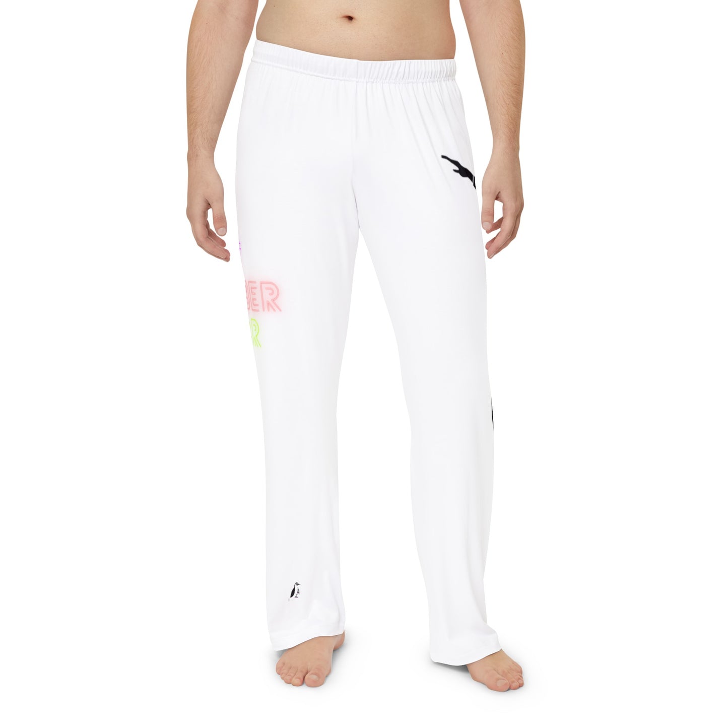 Men's Pajama Pants: Dance White