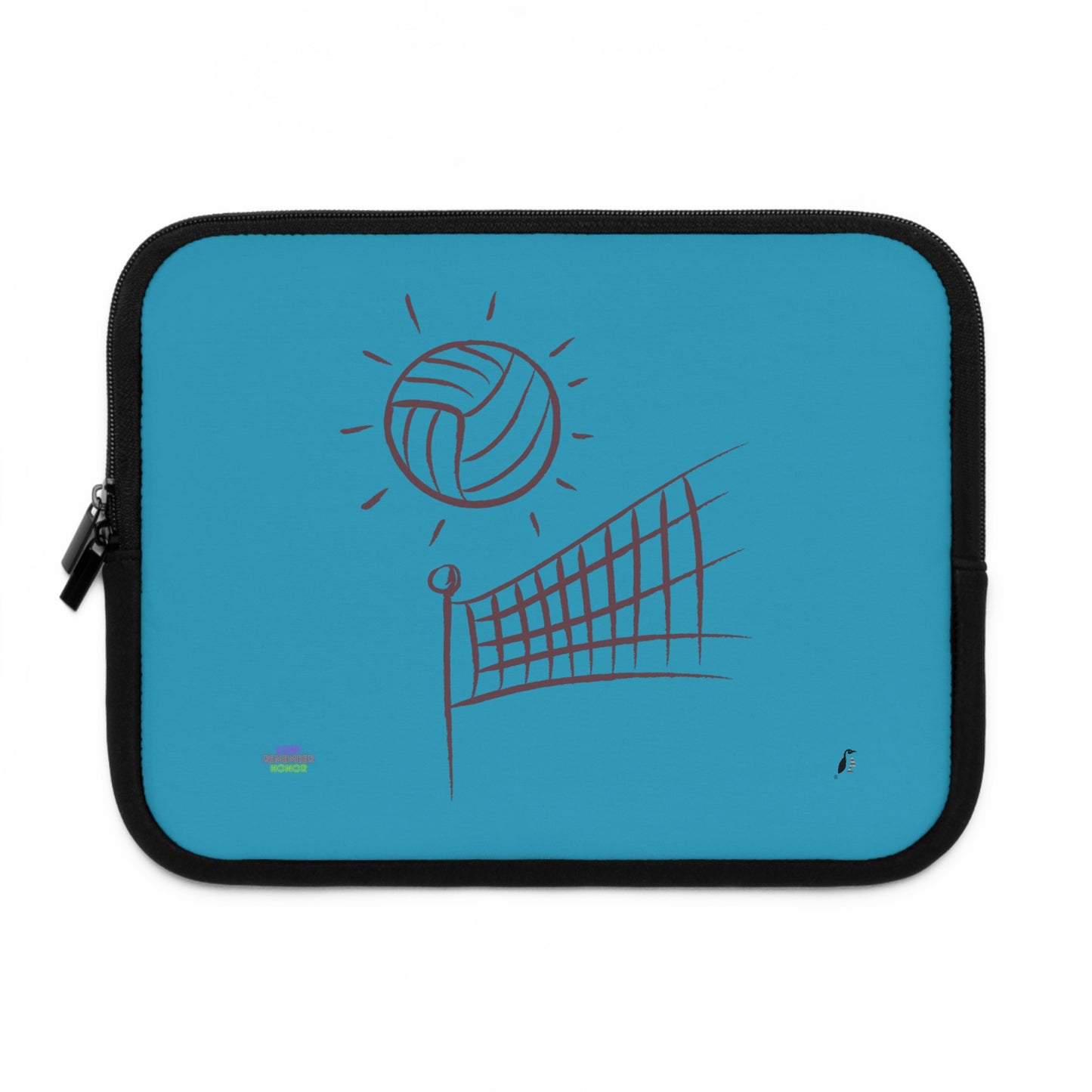 Laptop Sleeve: Volleyball Turquoise