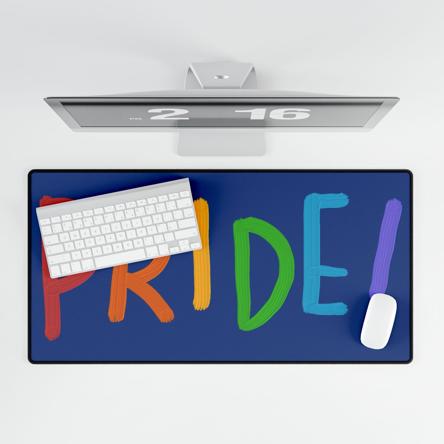 Desk Mats: LGBTQ Pride Dark Blue