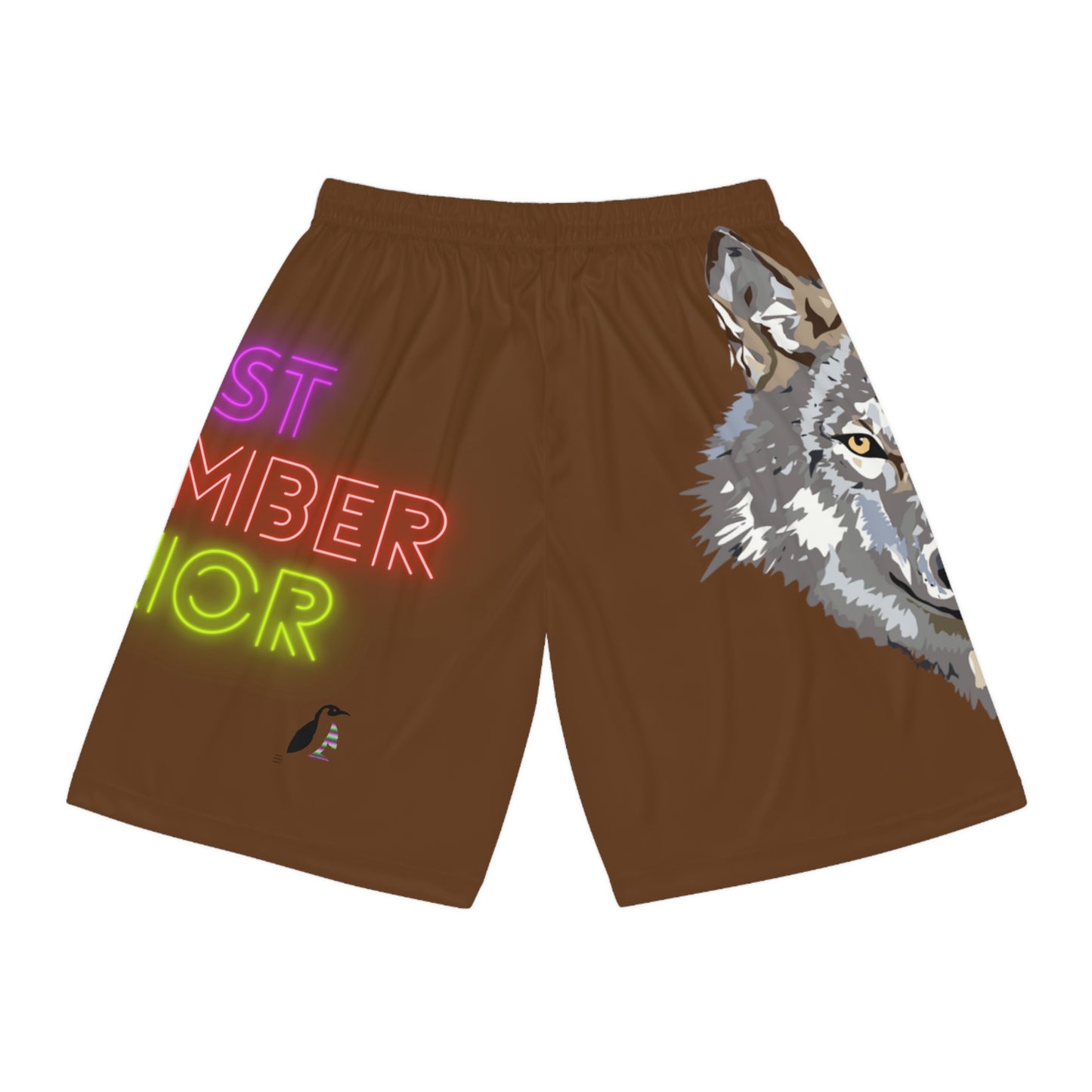 Basketball Shorts: Wolves Brown