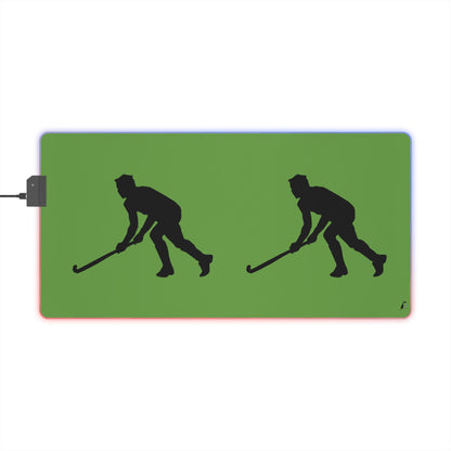 LED Gaming Mouse Pad: Hockey Green