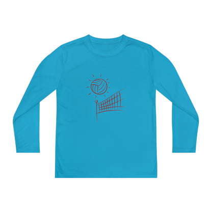 Youth Long Sleeve Competitor Tee: Volleyball