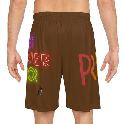 Basketball Shorts: LGBTQ Pride Brown