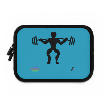 Laptop Sleeve: Weightlifting Turquoise