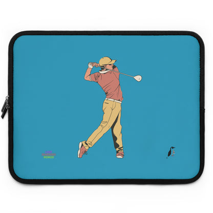 Laptop Sleeve: Golf Turquoise