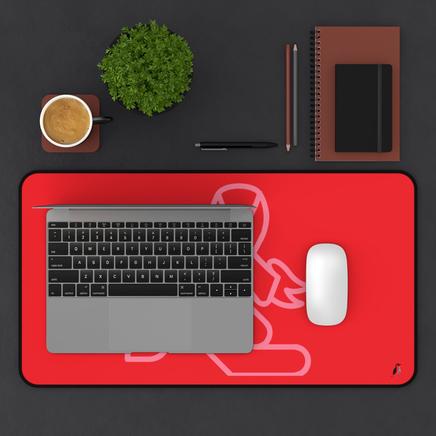 Desk Mat: Fight Cancer Red