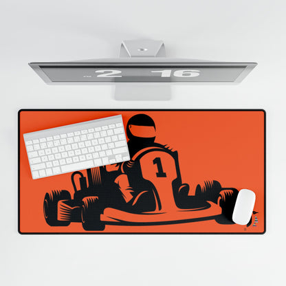 Desk Mats: Racing Orange