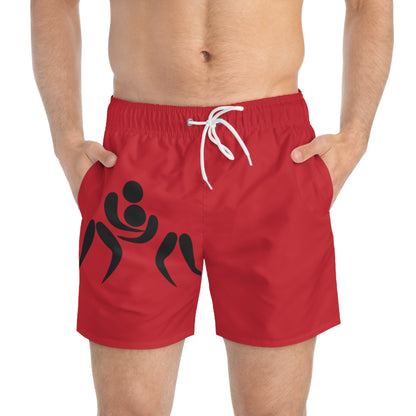 Swim Trunks: Wrestling Dark Red