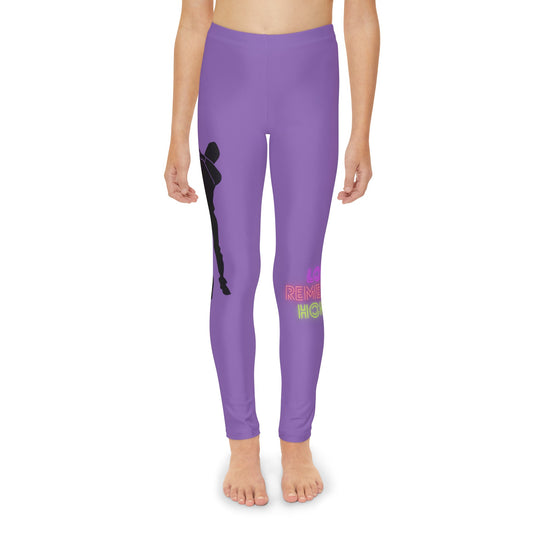 Youth Full-Length Leggings: Dance Lite Purple