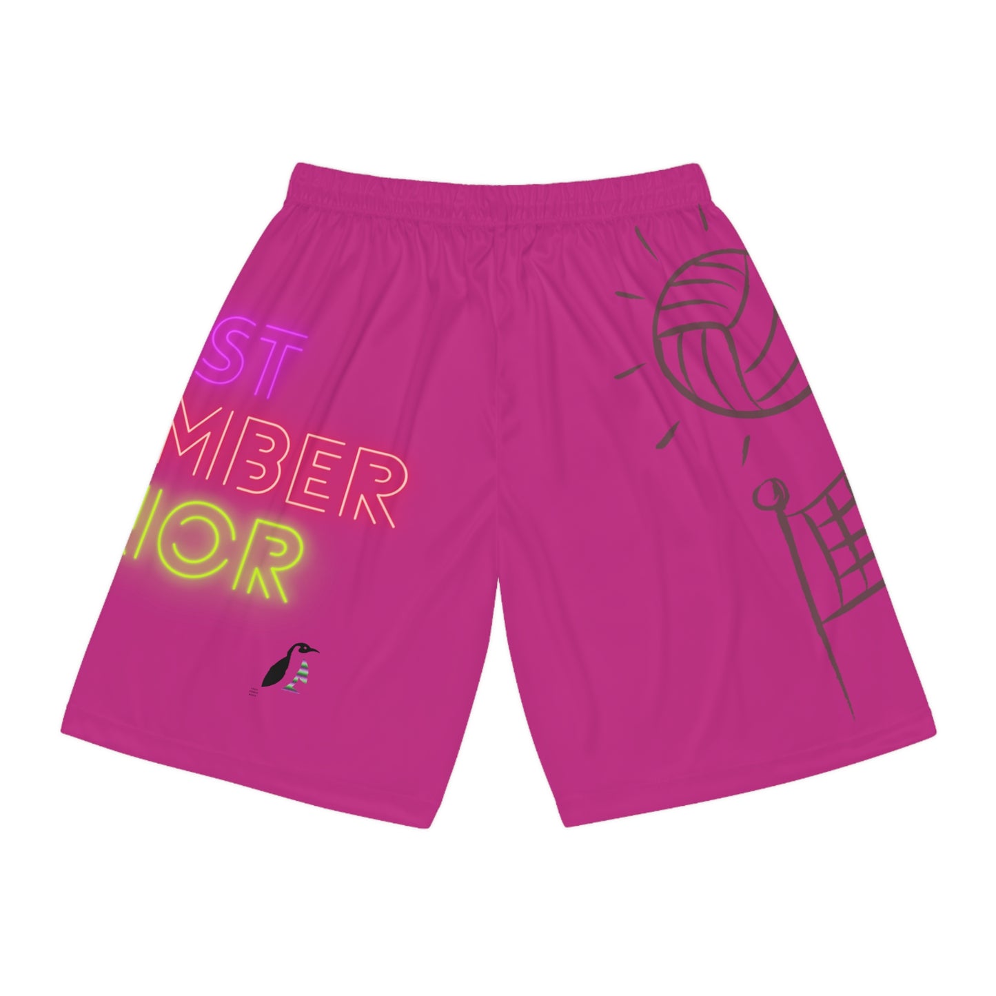 Basketball Shorts: Volleyball Pink