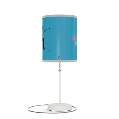 Lamp on a Stand, US|CA plug: Fishing Turquoise