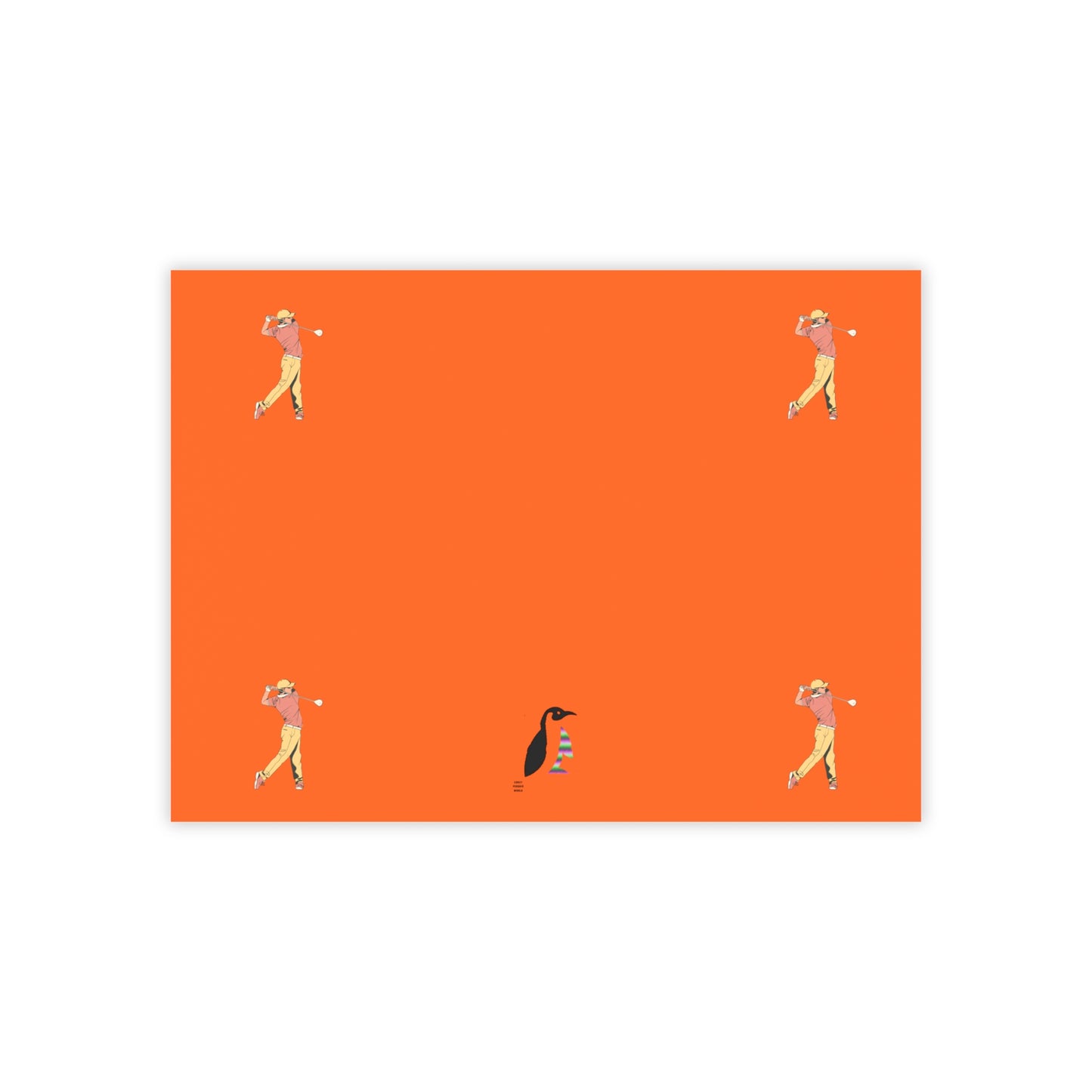 Post-it® Note Pads: Golf Orange