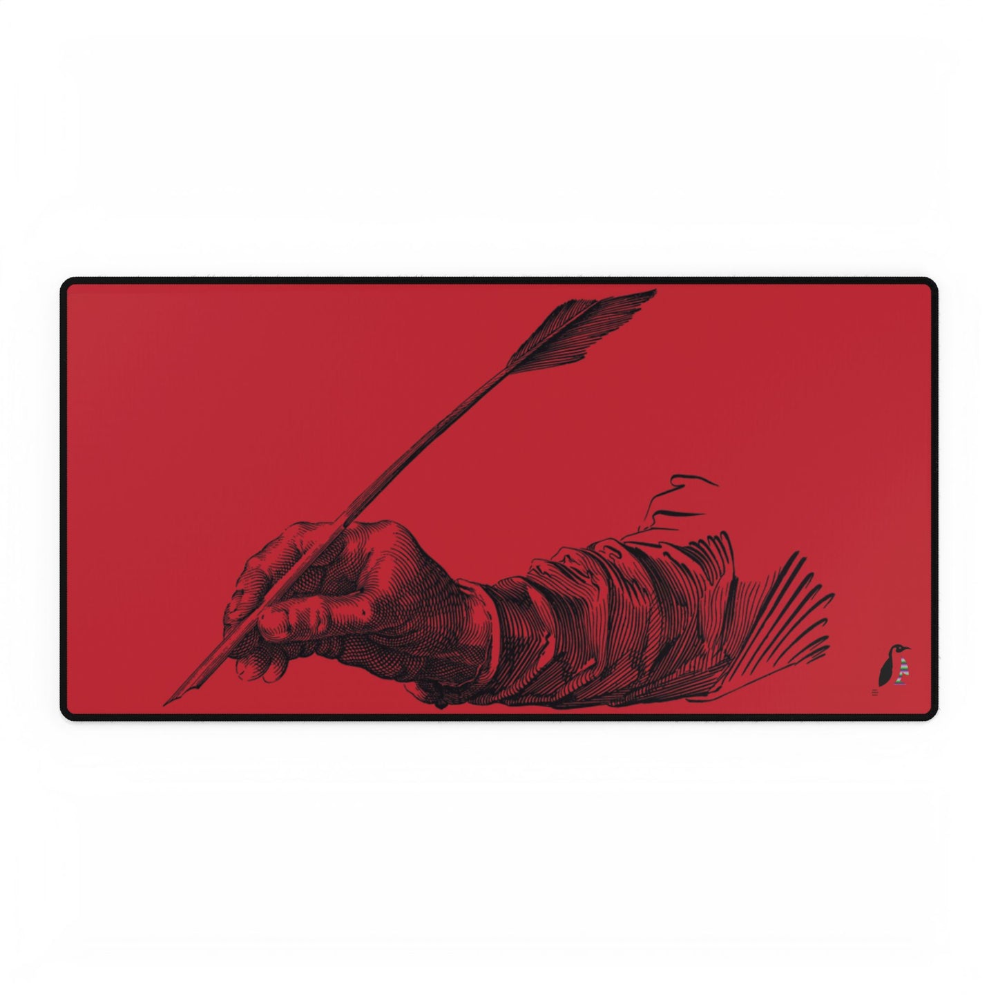 Desk Mats: Writing Dark Red