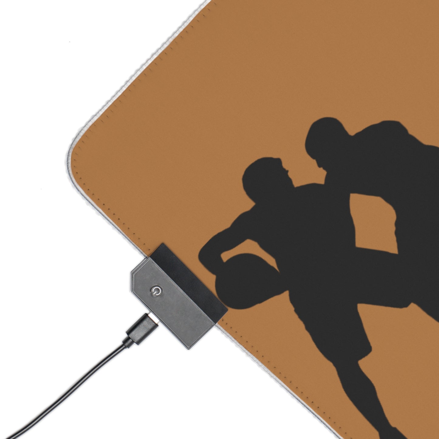 LED Gaming Mouse Pad: Basketball Lite Brown