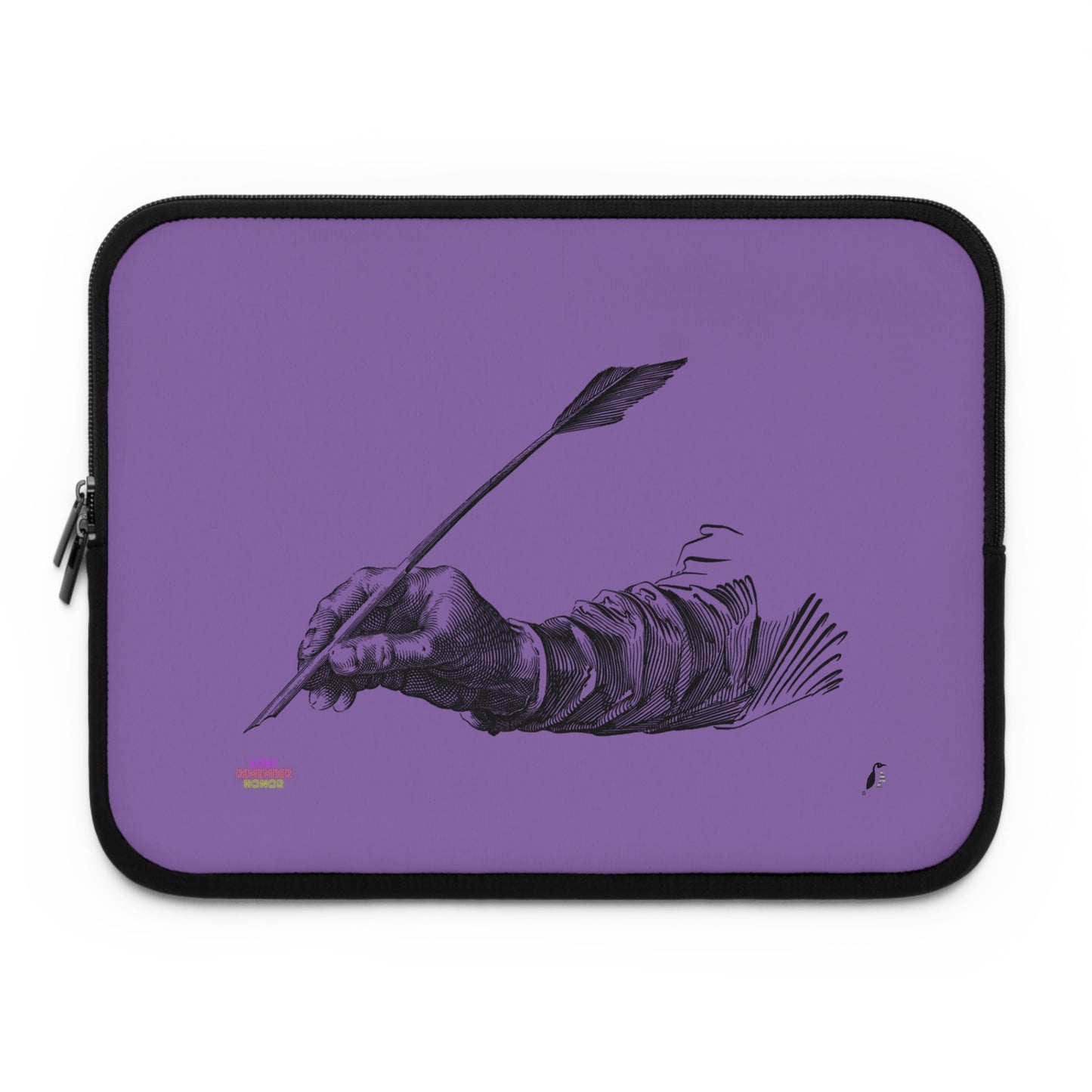 Laptop Sleeve: Writing Lite Purple