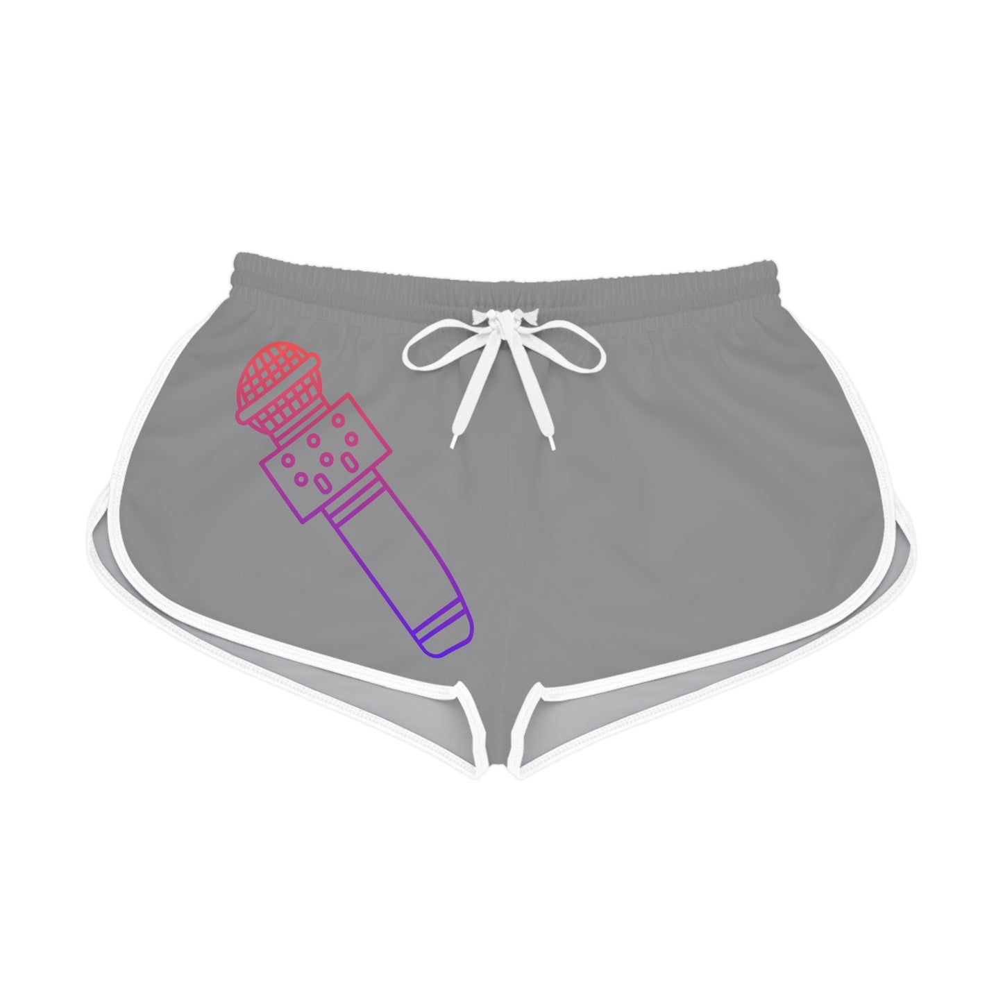 Women's Relaxed Shorts: Music Grey