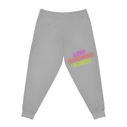 Athletic Joggers: Crazy Penguin World Logo Lite Grey