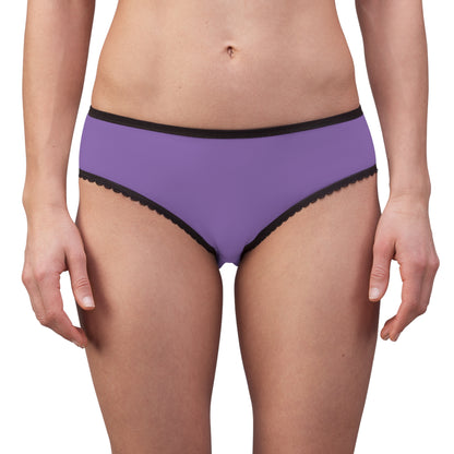 Women's Briefs: Crazy Penguin World Logo Lite Purple