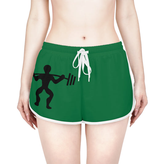 Women's Relaxed Shorts: Weightlifting Dark Green