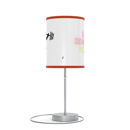 Lamp on a Stand, US|CA plug: Weightlifting White