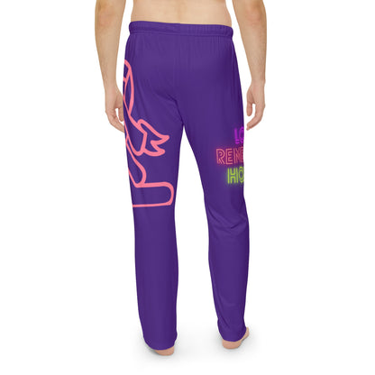 Men's Pajama Pants: Fight Cancer Purple