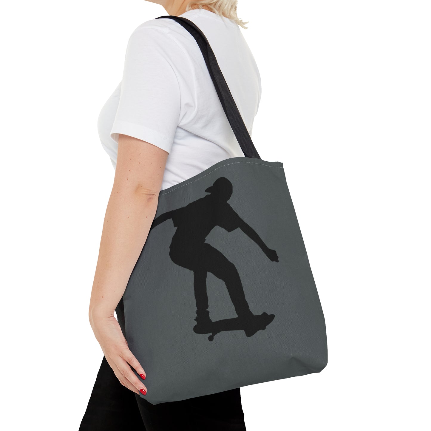 Tote Bag: Skateboarding Dark Grey