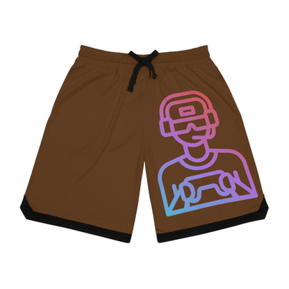 Basketball Rib Shorts: Gaming Brown