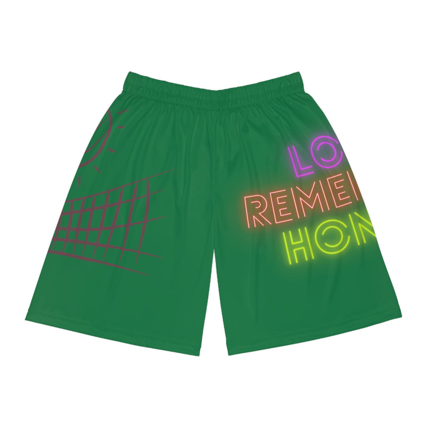 Basketball Shorts: Volleyball Dark Green