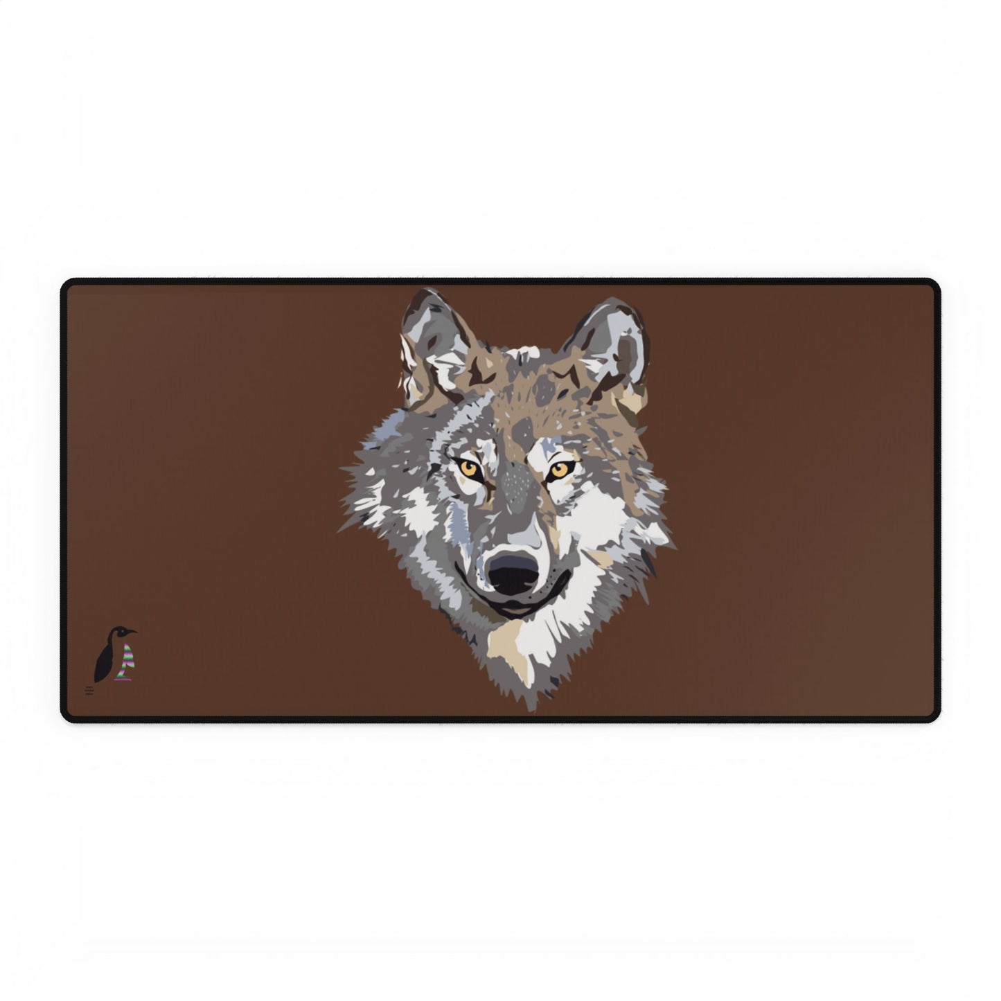 Desk Mats: Wolves Brown